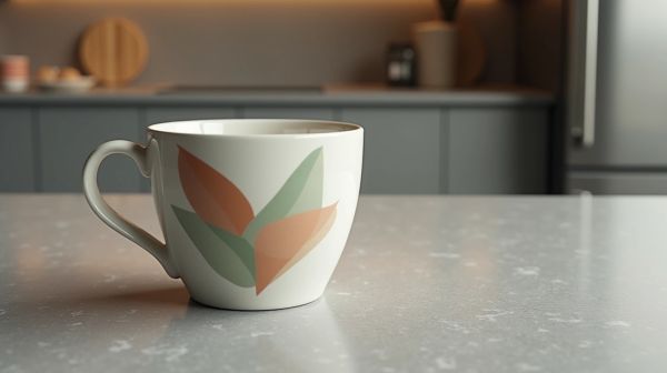 Motifs géométriques : le mug qui s'accorde à une cuisine design
