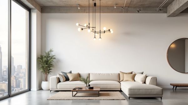 Tendances éclairage 2026 : les grandes suspensions s'imposent dans les lofts