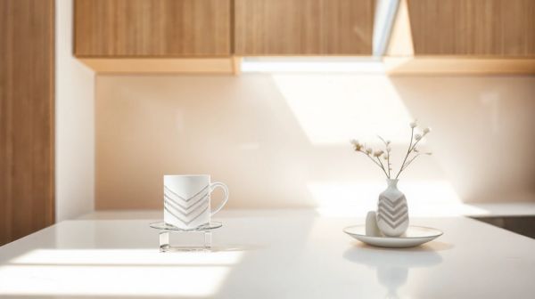 Top mug design avec motifs géométriques pour une cuisine moderne