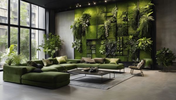 Un jardin vertical en cloison végétale stabilisée pour votre intérieur