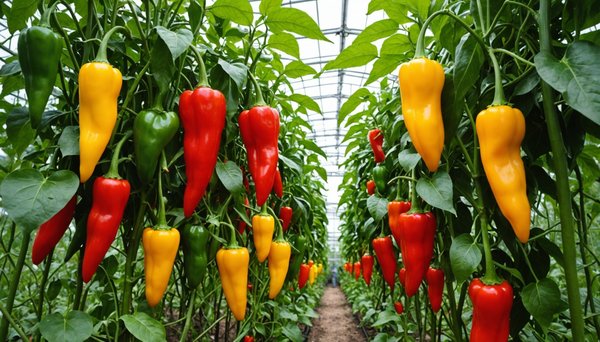 Top 10 piments idéaux à cultiver en serre froide dans un climat tempéré